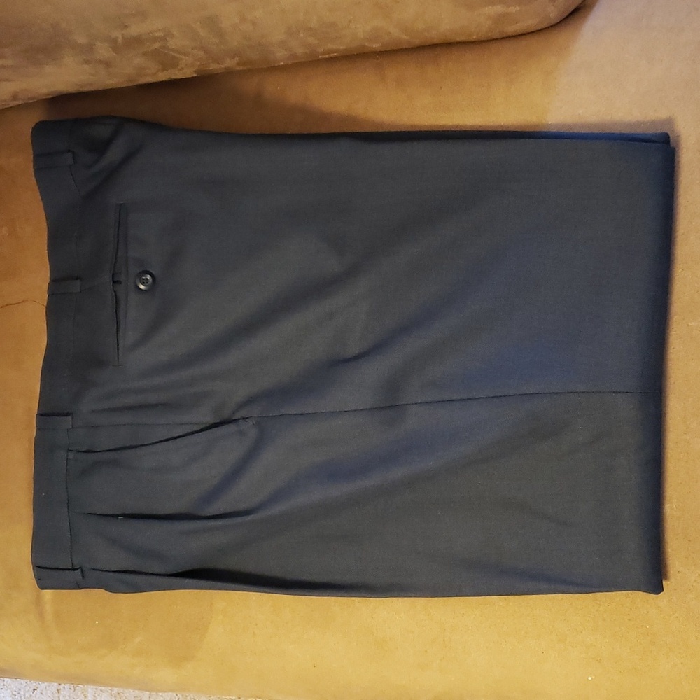 Men's Stafford Navy Dress Pants, 40x29